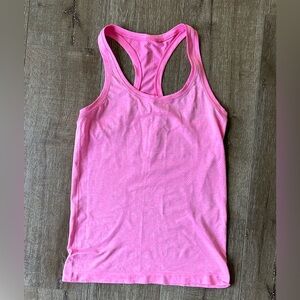 EUC Lululemon Swiftly Pink Tank Top size 6